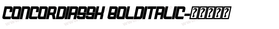 ConcordiaSSK BoldItalic字体转换